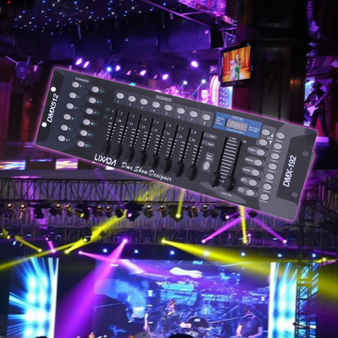 Lixada Disco Light Controller 192 Channels DMX512 Controller Console For Party DJ Stage Light KTV Bar Home Party ► Photo 1/6