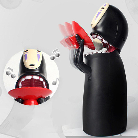 Spirited Away Kaonashi No-face Piggy Bank Toy Automatic Eaten Coin Bank Miyazaki Hayao Chihiro Design Christmas Present ► Photo 1/6