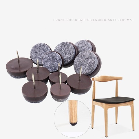 KK&FING 30 Pcs Chair Table Furniture Leg Bottom Feet Glides Skid Tile plastic Pad Floor Nail Wood Floor Protector Nail ► Photo 1/6