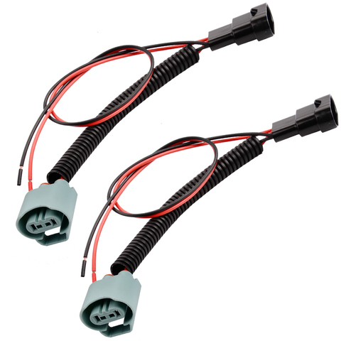 YUNPICAR 9005 HB3 Female Adapter Wiring Harness Sockets Wire for Add Lossless lens (Pack of 2) ► Photo 1/6
