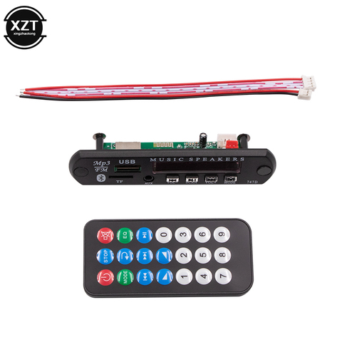 5V 12V Car mic MP3 Decoder Board Decoding Player Module Support FM Radio USB / TF LCD Screen Remote Controller ► Photo 1/6