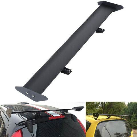 Samger 43''/110cm  Hatch Adjustable Aluminum GT Rear Trunk Wing Racing Spoiler Universal Hatchback Black Silver (Ship From EU) ► Photo 1/6