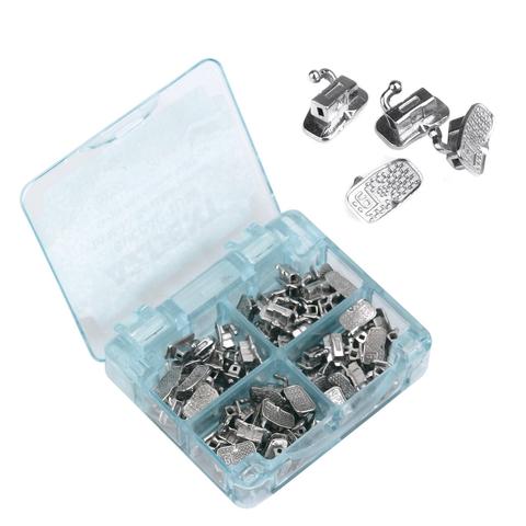 AZDENT 80Pcs/Box Dental Orthodontic Buccal Tube 1st/2nd Molar Bondable Single Monoblock Non-Convertible MBT/Roth 0.022”/0.018