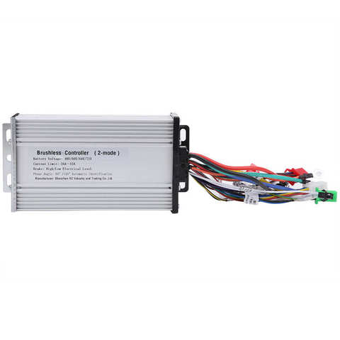 48V/60V/64V/72V 1000W-1500W Dual Mode Sinusoid 12 Tube Speed Motor Controller for Electric Bicycle E-bike Scooter e-bike parts ► Photo 1/6