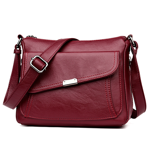 Winter Style 2022 Bolsas Soft Leather Luxury handbags Women bags Designer Multi-pocket Crossbody Shoulder Bags For Women Sac ► Photo 1/6