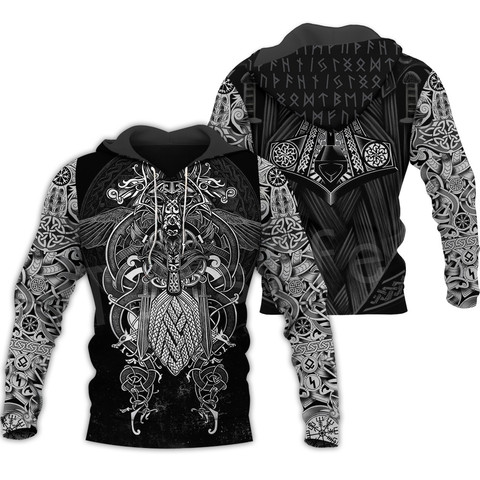 Tessffel Unisex Vikings Tattoo Viking Warriors NewFashion Harajuku MenWomen HipHop 3DPrint zipper/Sweatshirts/Hoodies/Jacket s-5 ► Photo 1/5