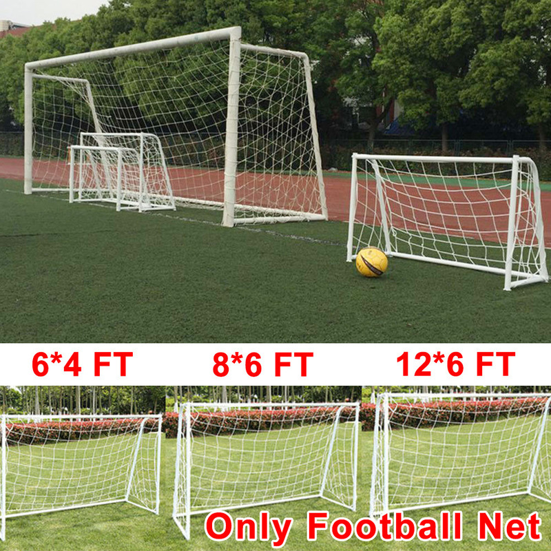 EU 18 x 6ft Football Net PE for Soccer Goal Post Junior Sports Training Outdoor 
