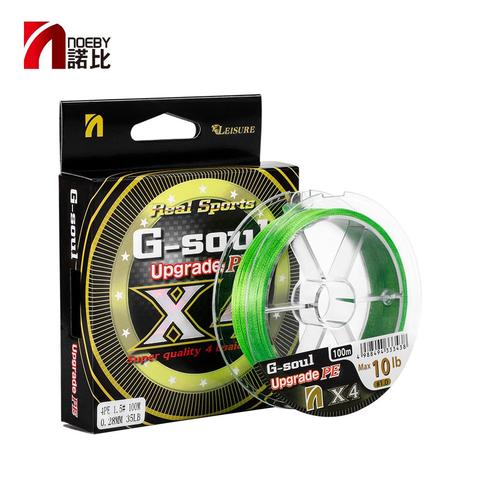 NOEBY Leisure Fishing PE Line 4 Braided Line Wire Strand 7-80LB Snood For Sea Fishing Winter Fishing PE Line 4 Tackle ► Photo 1/6