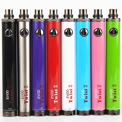 Electronic Cigarette EVOD Twist II Battery 1600mAh eGo Thread Vape Battery for 510 CE4 MT3 H2 Atomizer Tank E Pen Starter Kit ► Photo 1/6