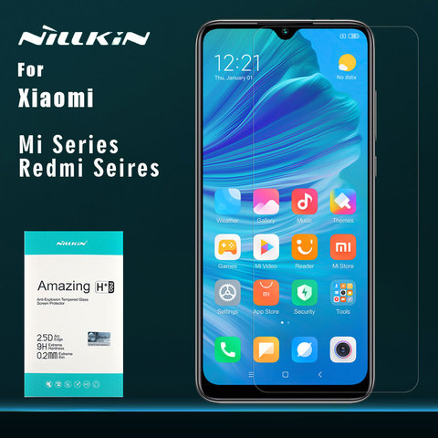 Nillkin for Xiaomi Mi 9 8 9T Pro Mi 9 8 SE A3 CC9 Tempered Glass Screen Protector H+ Pro For Xiaomi Redmi Note 8 7 Pro Glass ► Photo 1/6