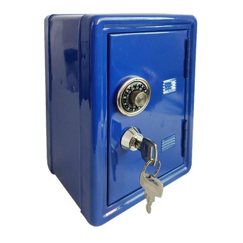 Household Insurance Box Mini Metal Safe Creative Piggy Bank Key Insurance Cabinet Desktop Decoration ► Photo 1/6