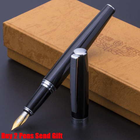 Hero 382 Brand Metal Fountain Pen Office Executive Luxury Signature Writing Pen Buy 2 Pens Send Gift ► Photo 1/6