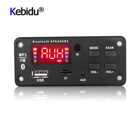 MP3 Module WMA MP3 Decoder Board 12V Wireless Bluetooth 5.0 Audio Module With Remote Control USB TF Radio Universal For Car ► Photo 1/6