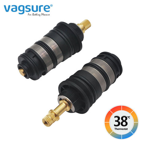 Black Thermostat Mixer Valve Copper Shower Faucet Cartridge For Bathroom Shower Bath Faucet Adjust The Mixing Water Temperature ► Photo 1/6