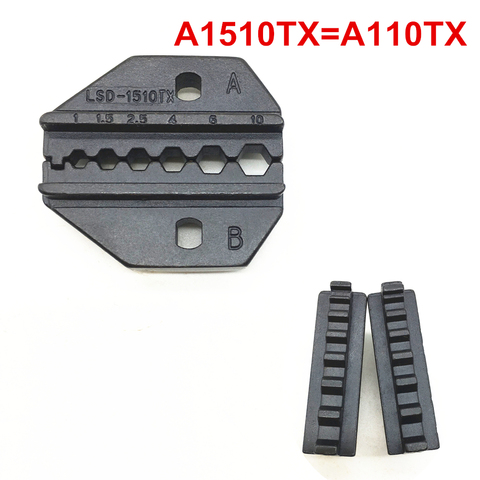 Crimping die set A110TX for non-insulated connectors cable lugs terminal 22-8AWG 1-10mm2 ► Photo 1/1