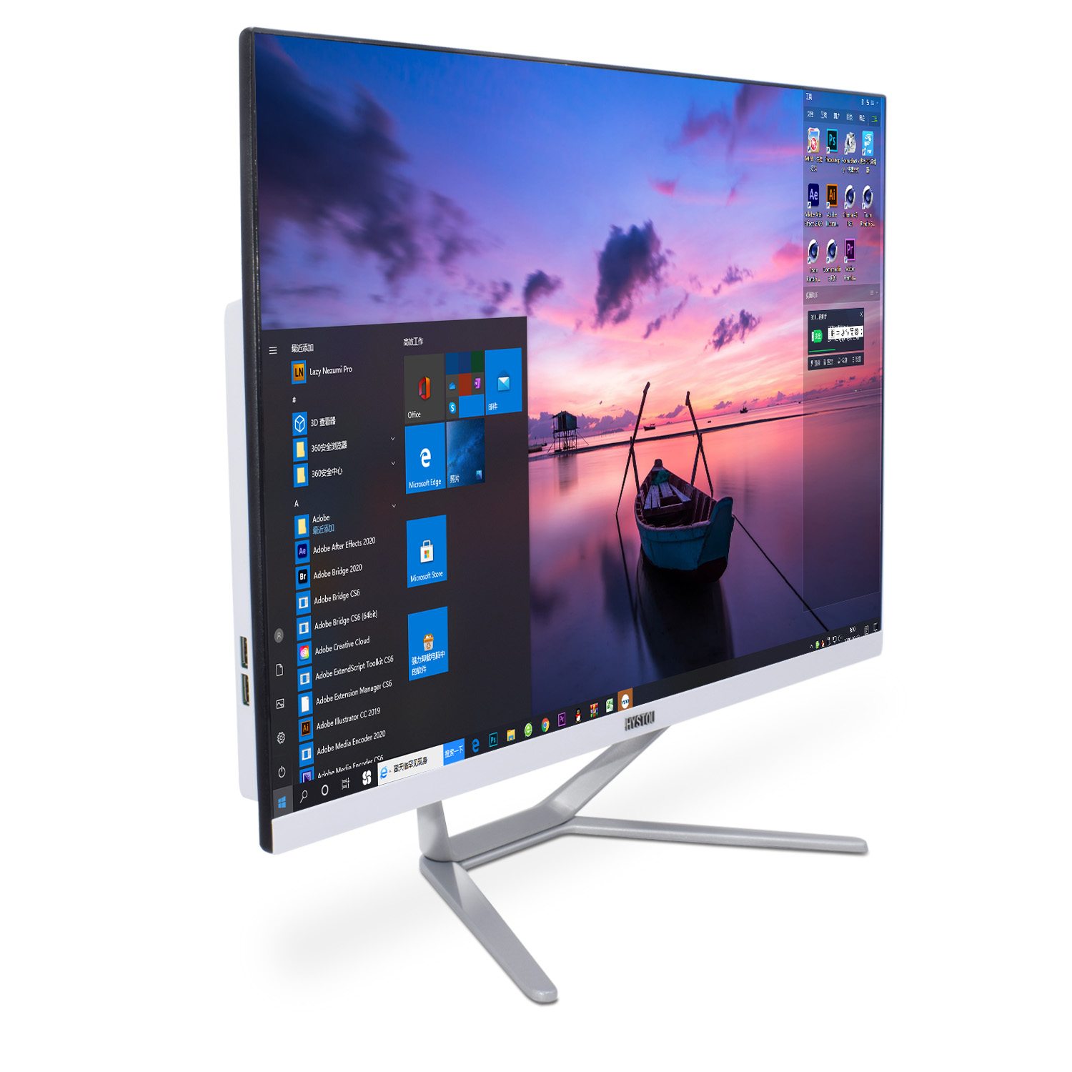 VENOEN 23.8 inch Monoblock All in One pc Intel Core i5 8365u I7 8565u ...
