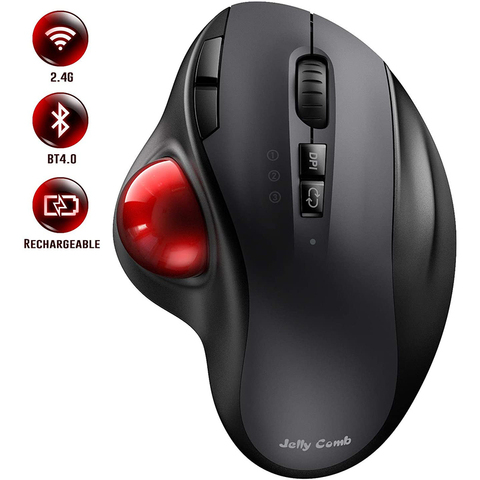 Jelly Comb Wireless Trackball Mouse & Keyboard Combine Rechargeable Bluetooth Mouse Keyboard for Mackbook Laptop Computer iPad ► Photo 1/6
