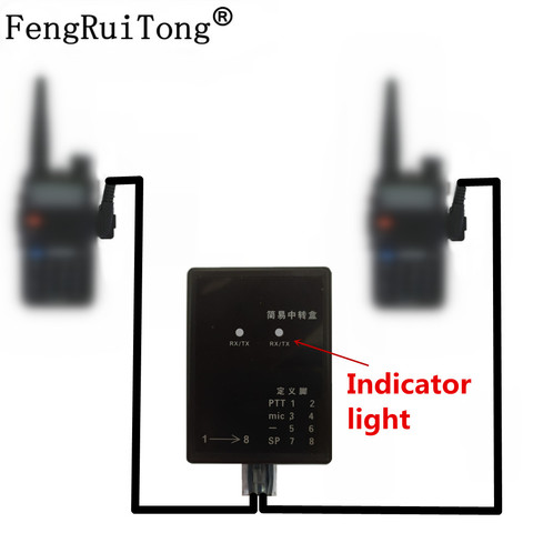 design Repeater box for Two way Radio BAOFENG/TYT/WOUXUN/KIRISUN/HYT Relay Box/DIY Repeater for Walkie talkie ，TX and Rx indicat ► Photo 1/6