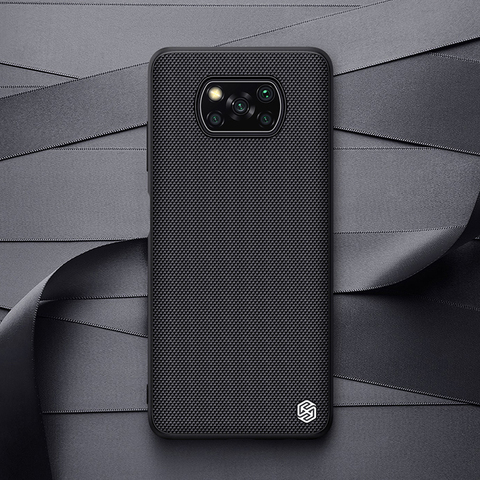 For Xiaomi Poco X3 NFC Case NILLKIN Textured Nylon Fiber Soft TPU Hard PC Panel Back Cover For Xiaomi Poco X3 NFC Case ► Photo 1/6