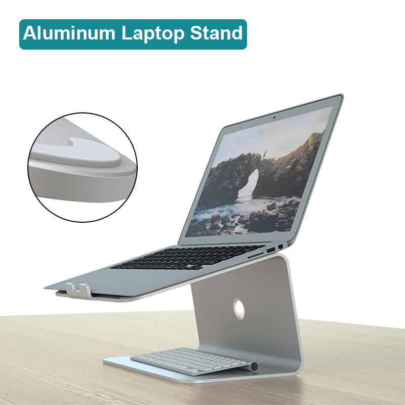 Aluminum Laptop Stand Tablet Holder Cooling pad fr MacBook Air/Pro Dell Notebook 