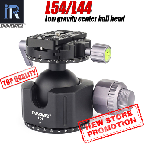 Low Center of Gravity Ballhead 54mm 44mm super large Hollow sphere tripod head Double U Notch ultra-low profile Damping setting ► Photo 1/6