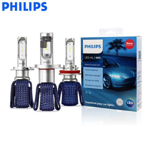 Philips LED H4 H7 H8 H16 9005 9006 9012 HB3 HB4 H1R2 Ultinon Essential LED Car 6000K Auto Bulbs Fog Lamps 2X - Price history & | AliExpress