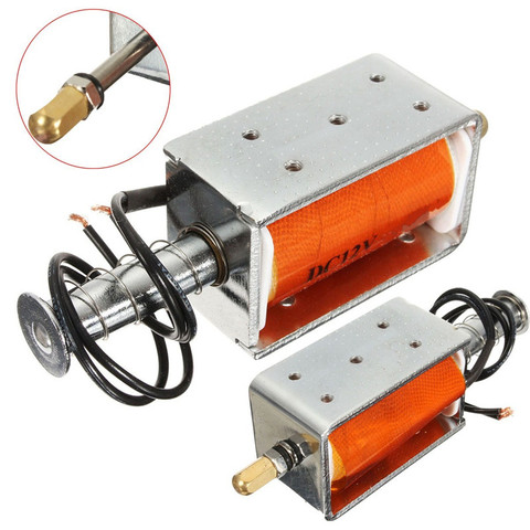 Electric 35mm Long-Stroke Push-Pull Solenoid DC12v Small Electromagnetic Electric Magnet ► Photo 1/6
