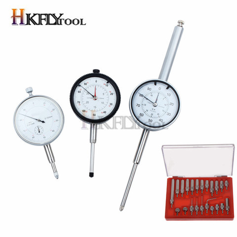 22pcs/set Steel Dial Indicator Point Set 4-48 Thread Tip and 10mm 25mm 30mm Dial indicator Lug Back Dial Test gauge Indicators ► Photo 1/6