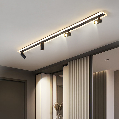 LED track ceiling light line light living room bedroom corridor aisle light background corner ceiling lamp ► Photo 1/6