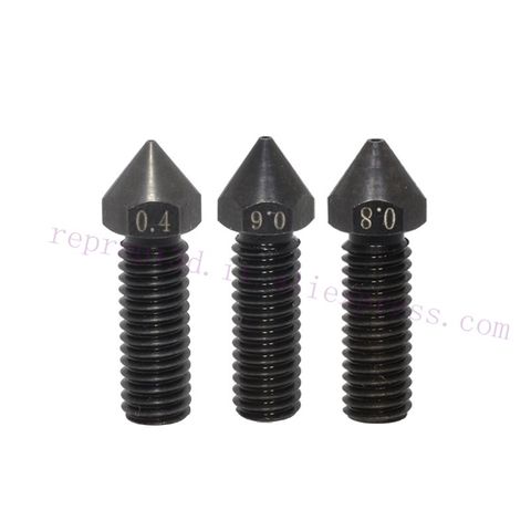 1pc M6 High Flow Hardened Steel Volcano Nozzle 0.4mm 0.6mm 0.8mm For 1.75mm 3D Printer Volcano Heat Block / Artillery Sidewinder ► Photo 1/5