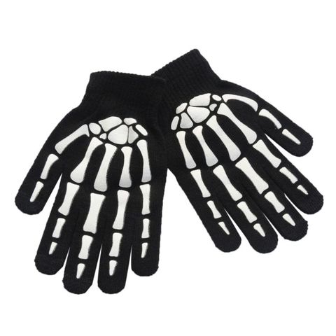 Unisex Unisex Adult Children Winter Cycling Full Fingered Gloves Halloween Horror Skull Claw Skeleton Anti-Skid Rubber Outdoor ► Photo 1/6