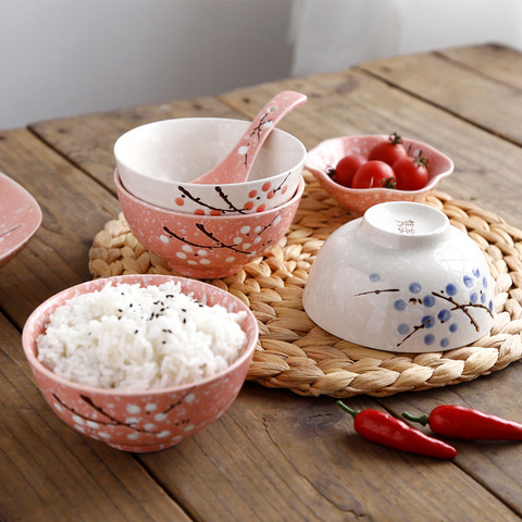4.5 inch Japanese underglaze millet rice bowl ceramic noodle bowl tableware hotel restaurant household ► Photo 1/4