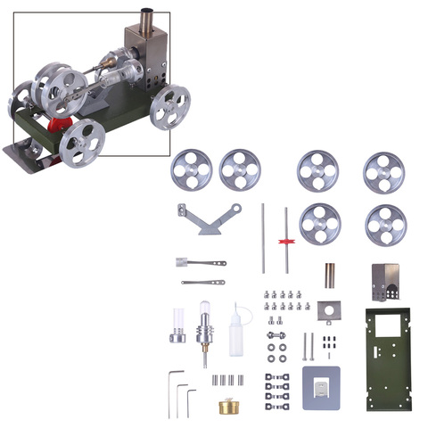 DIY Assembly Stirling Engine Car Model Set Physical Experiment Toy Brain-Training Toy For Children Education Toys Birthday Gift ► Photo 1/6