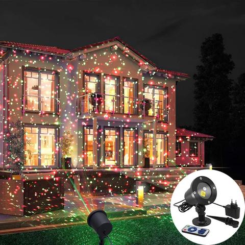 Moving Full Sky Star Laser Projector Landscape Lighting Red&Green Christmas Party LED Stage Light Outdoor Garden Lawn Laser Lamp ► Photo 1/6
