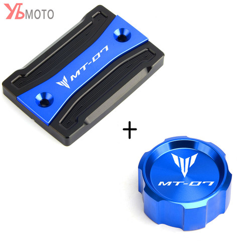 For Yamaha MT-07 MT 07 mt07 FZ07 2014-2022 Motorcycle CNC Front & Rear brake Fluid Cylinder Master Reservoir Cover Cap ► Photo 1/6