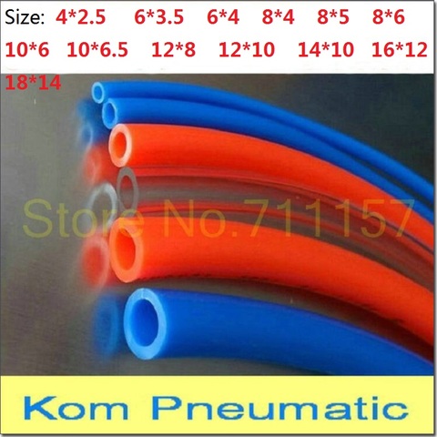 10M/Lot Pneumatic Plastic Polyurethane Air Compressor Tube Hose Pipe PU Tubing 4MM 6MM 8MM TPU0805 8*5 8*6 12*10 All Size 8x5 ► Photo 1/6