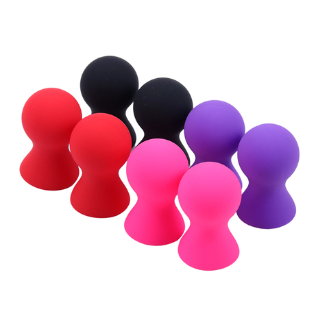 2PCS Silicone Nipple Sucker Nipple Pump Suction Cup Breast Massager Clitoris Stimulator Sex Toys For Woman Couples ► Photo 1/6