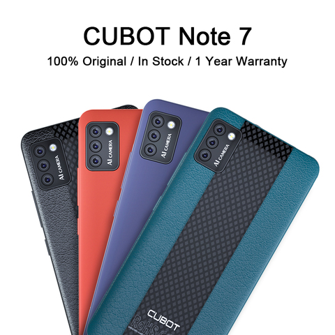 5.5'' CUBOT Note7 Smartphone Android 10.0 Pie 13MP Rear Triple Camera Dual SIM Card Cellphones 3100mAh Small Smart Mobile Phone ► Photo 1/6
