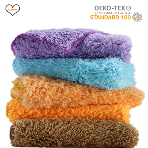 Efficient Super Absorbent Microfiber Cleaning Cloth Kitchen Anti-grease wiping rags home washing dish kitchen Cleaning towel rag ► Photo 1/6