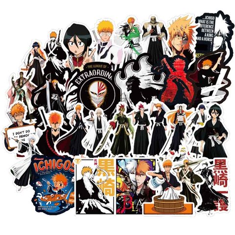 50Pcs/pack BLEACH Stickers Japanese Anime Stickers Japanese Manga For Laptop Case Car Motorcycle Skateboard luggage Guitar F4 ► Photo 1/4
