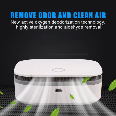 Mini Air Purifier Smart Portable Fridge Freshen Air Cleaner Ozone Anion Generator USB Rechargeable Kitchen Auto Home Clear Odor ► Photo 1/6