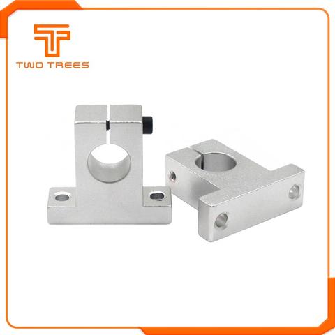 1PC Light Rod Bearing Linear Optical Axis Bracket 3D Printer Parts Fixed Spport Seat SK8 SK10 SK12 Aluminum Support Shaft ► Photo 1/5