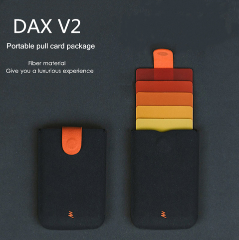2022 New Arrival DAX V2 Mini Slim Portable Card Holders Pulled Design Men Wallet Gradient Color 5 Cards Money Short Women Purse ► Photo 1/6