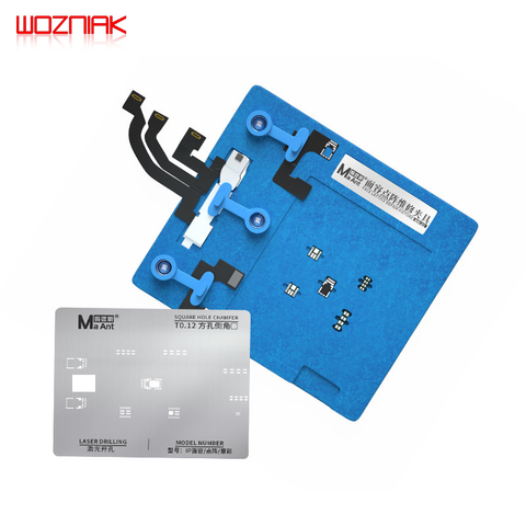 WOZNIAK Phone Dot Matrix Repair Fixture for X XS XSMAX 11 11pro MAX Face ID Repair Holder Front Camera BGA Reballing Stencil ► Photo 1/6