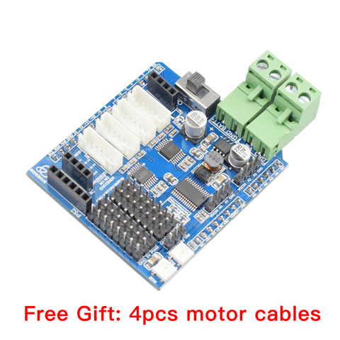 Moebius 4 Channel Motor Driver Board Compatible with Arduino for Smart Mecanum Wheel Robot Car Chassis ► Photo 1/6