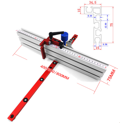 Miter Gauge Woodworking Tool with track Stop Angle Miter Gauge Guide Engraving Machine Router Table Saw DIY Tools ► Photo 1/6