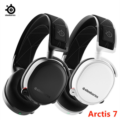 2022 Edition SteelSeries Arctis 7 Gaming Headset High  DTSXv2.0 7.1 Wireless game headset Headphone wear belt wheat ► Photo 1/3