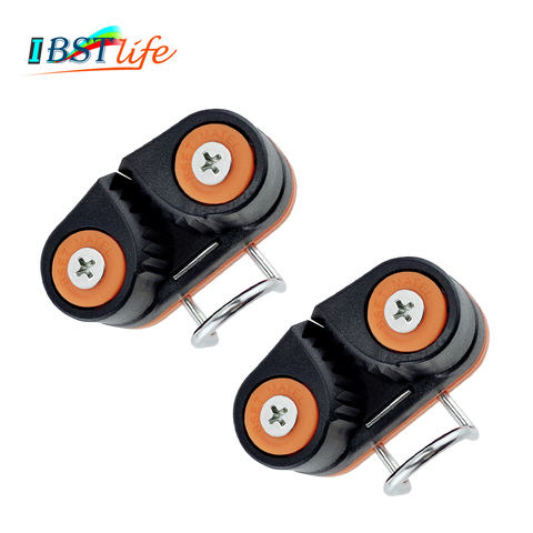 2PCS Composite 2 Row Matic Ball Bearing Cam Cleat with leading Ring Pilates Equipment Boat Fast Entry Rope Wire Fairlead Sailing ► Photo 1/6