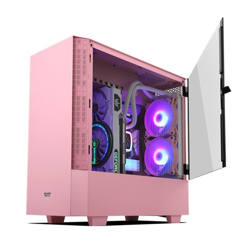 Darkflash DLV22 desktop computer case DIY rightside door opening gaming Tempered glass gabinete ATX pc case gamer large Chassis ► Photo 1/6