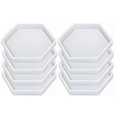 Diamond Stripe Coaster Mold-hexagon Coaster Silicone Mold